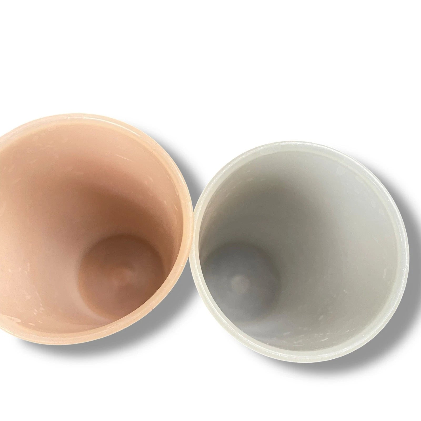 Vintage Tupperware Tumblers Peach White with Lid Seal 115 USA 12 oz VTG Lot of 2 | eBay