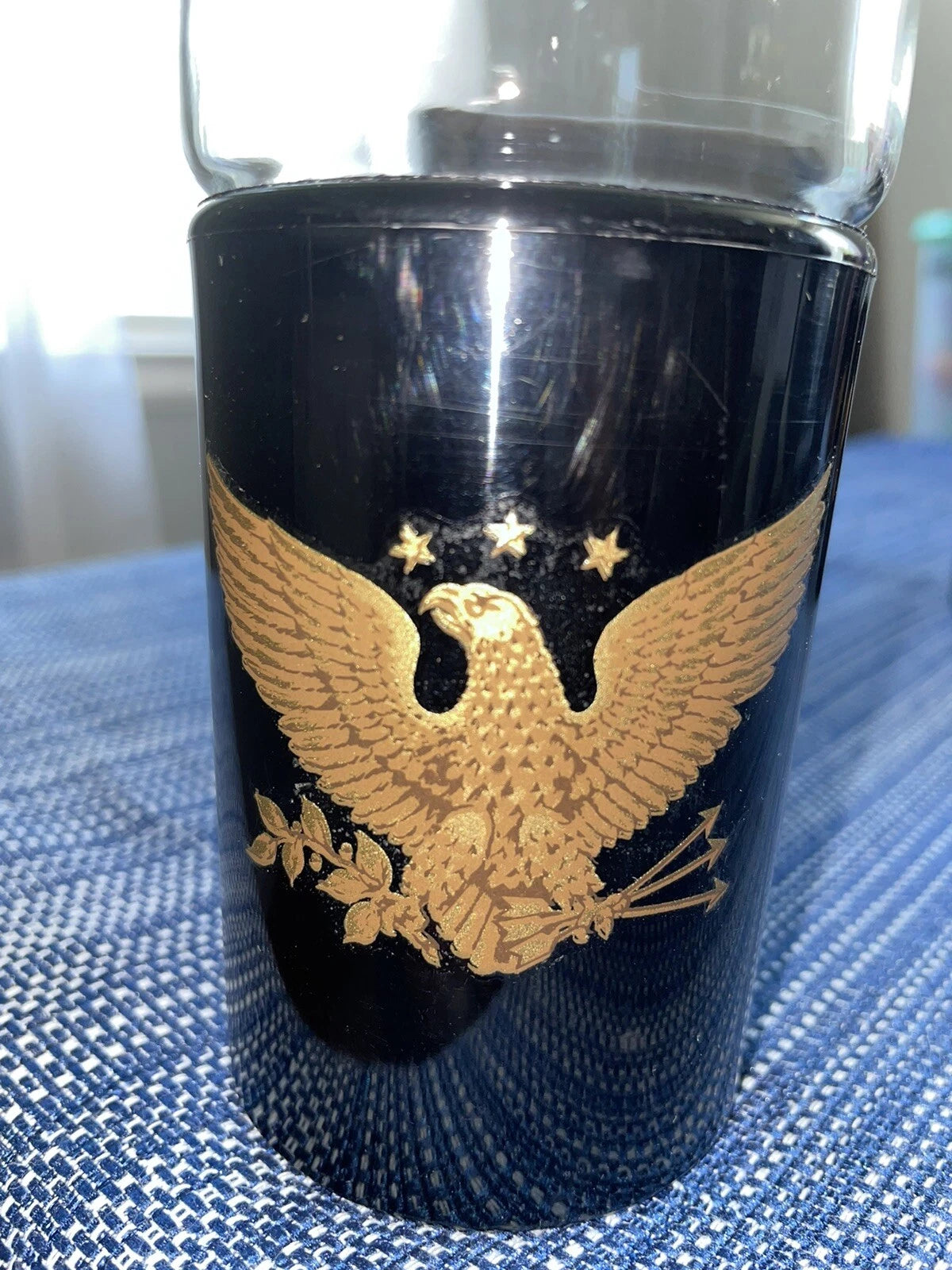Set Of (4) Kraftware Henry & Miller Military Eagle Highball Insulated Glasses | eBay