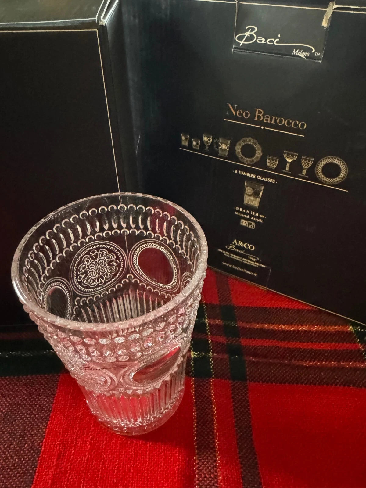 Baci Milano - Neo Barocco Tumbler Glasses from Italy – Set of 12 – New in Box | eBay