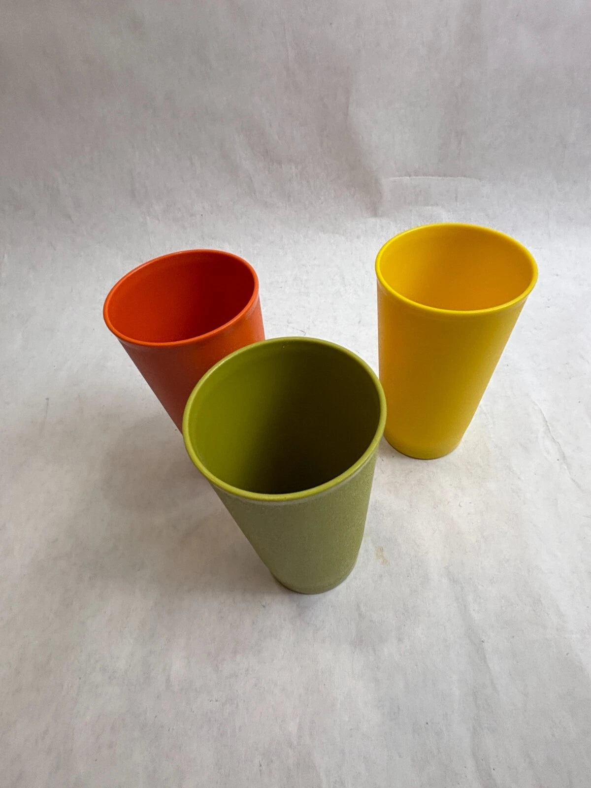 3 Vintage Tupperware Harvest Colors Drink Cups 12 Ounce Tumblers 5.25" Tall | eBay