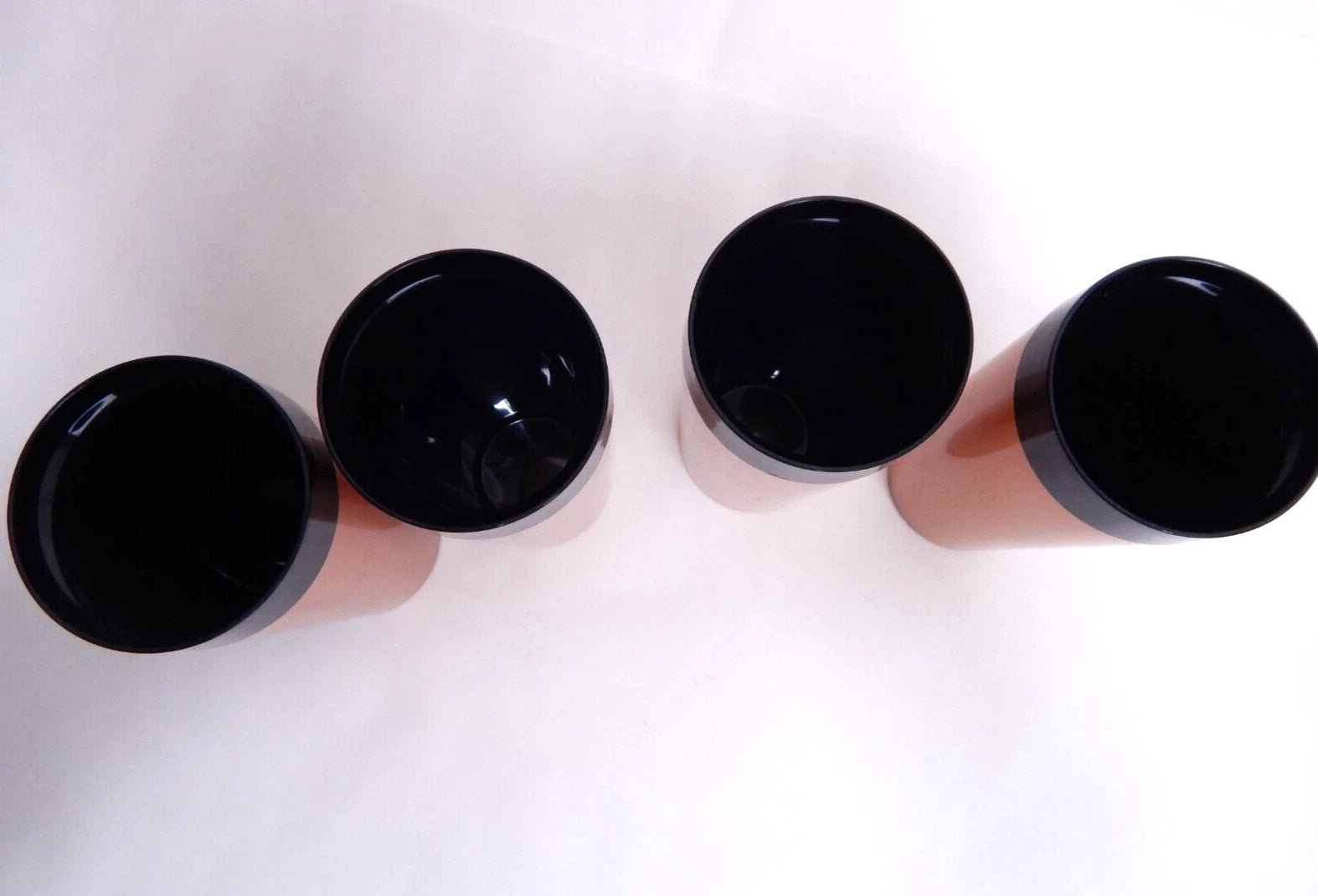 Vintage Lot Of 4 Black & Gold 12 Oz. NFC Insulated Tumblers Cups 6 1/2” Tall | eBay