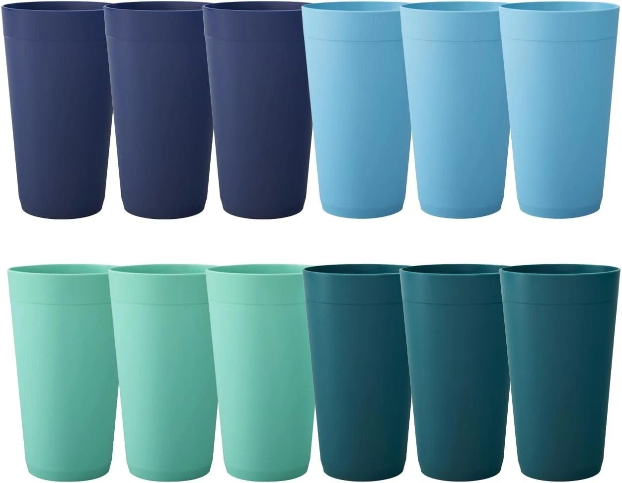 Reusable 20oz Coastal Tumblers - Perfect for Home Entertaining - Pack of 12 | eBay