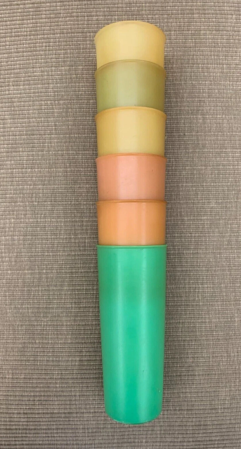 6 RETRO 1970s Vintage TUPPERWARE 16 oz Tall Plastic Cups Tumblers Kitchen Kitsch | eBay