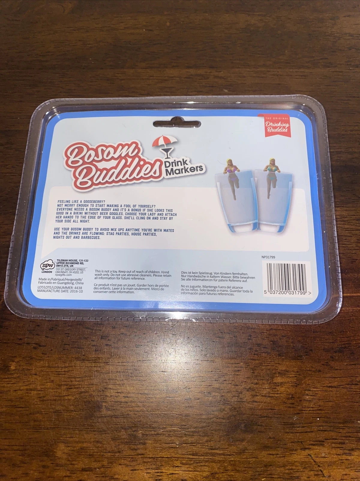 NPW Drinking Bosom Buddies Cocktail Wine Glass Markers, Set Of Six | eBay