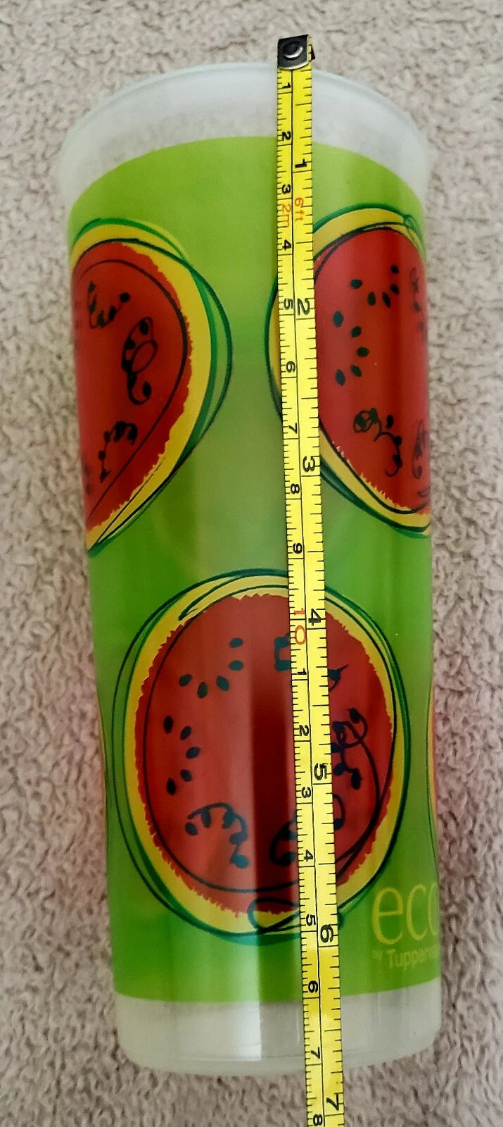 Vintage Tupperware Fruit 16 oz Tumbler Glasses Kiwi Strawberry Watermelon Orange | eBay