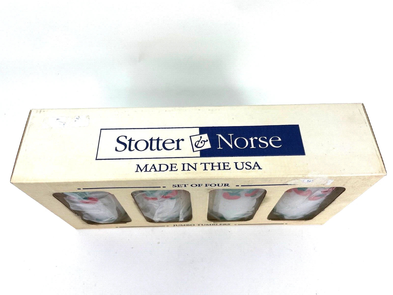 Stotter & Norse Vintage Set of 4 Jumbo Plastic Tumblers Strawberry Theme | eBay