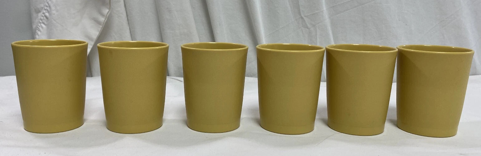 Tupperware Tumblers~3.25"~6 oz. Kids Juice Cups #1251 Harvest Gold Set Of 6~VGUC | eBay