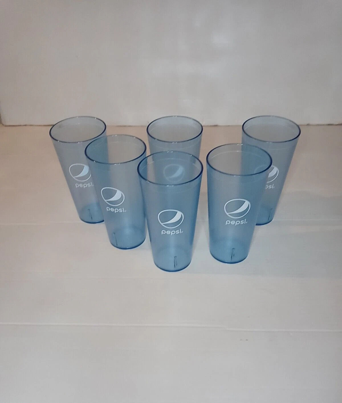 New Pepsi Cola Restaurant Ice Blue Plastic Tumblers Cups Glasses 32oz | eBay