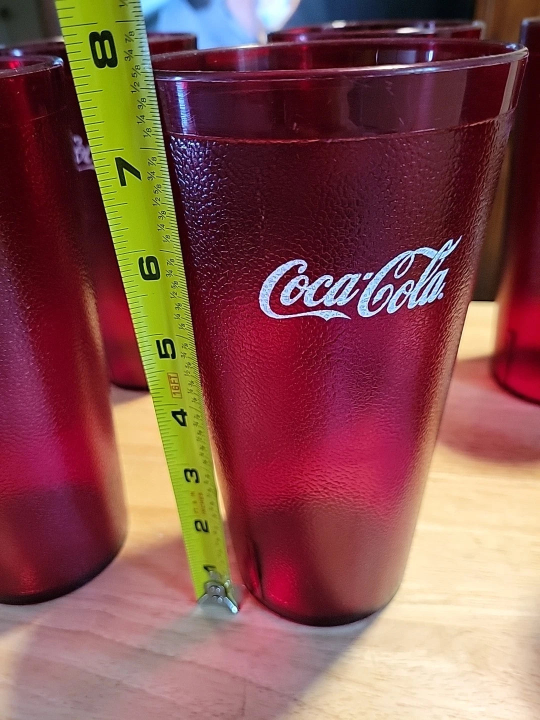 (6)Vintage Coca Cola 32 oz Red Plastic Model 5232 Restaurant Cups Carlisle Ok | eBay