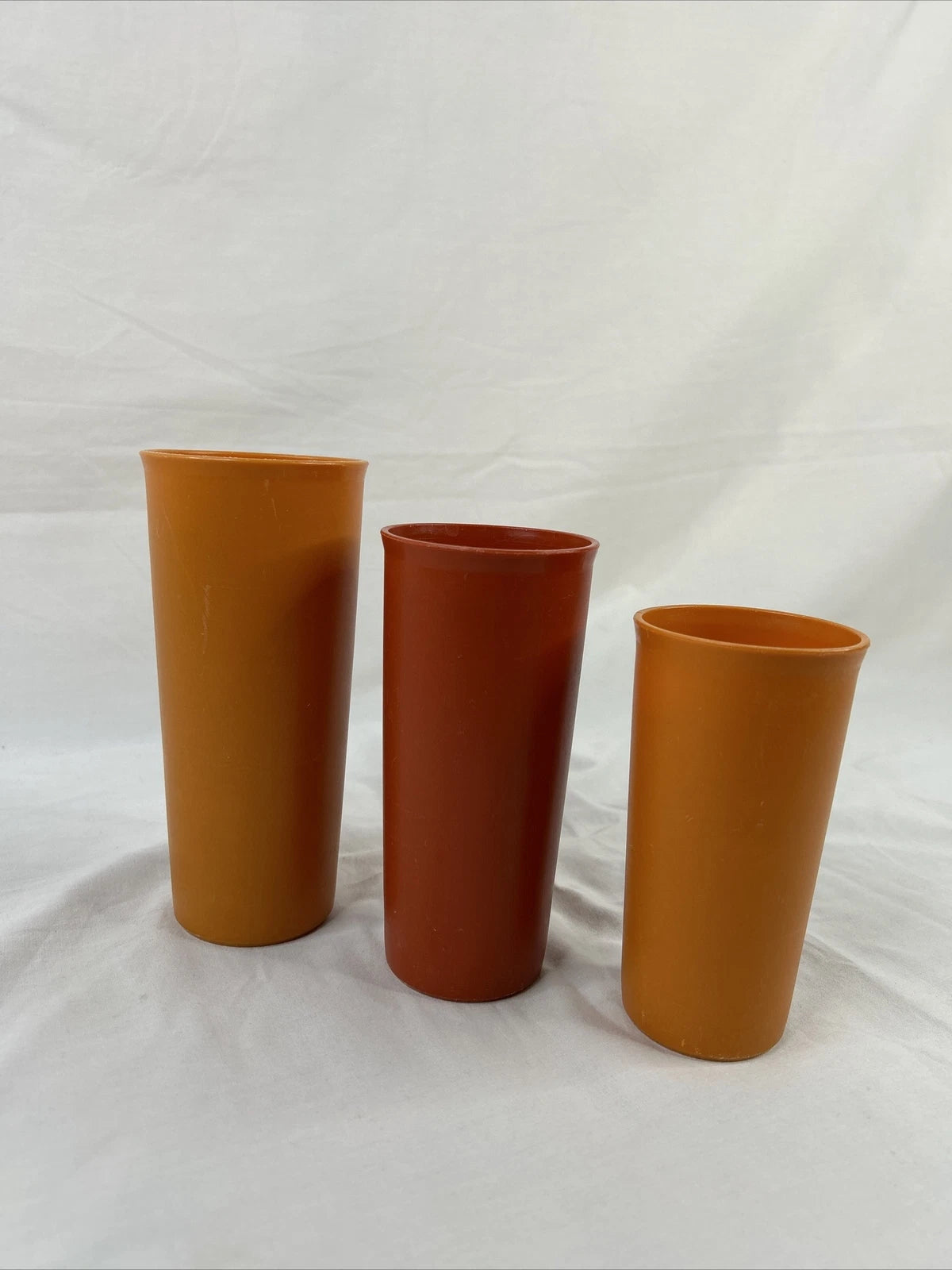 Set of 3 Tupperware Nesting Tumblers Cups 107-37/115-6 / 116-34 Mixed Orange | eBay