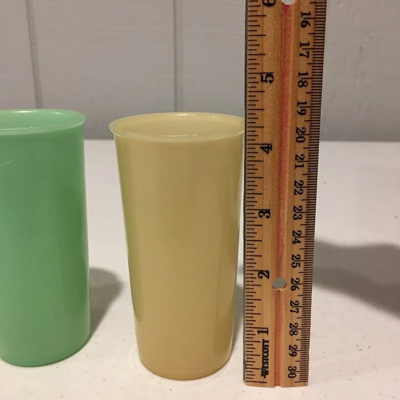 3 TUPPERWARE Tumblers Mini Pastels 6 Oz Juice Straight Side #117 - 4 1/4" Tall | eBay