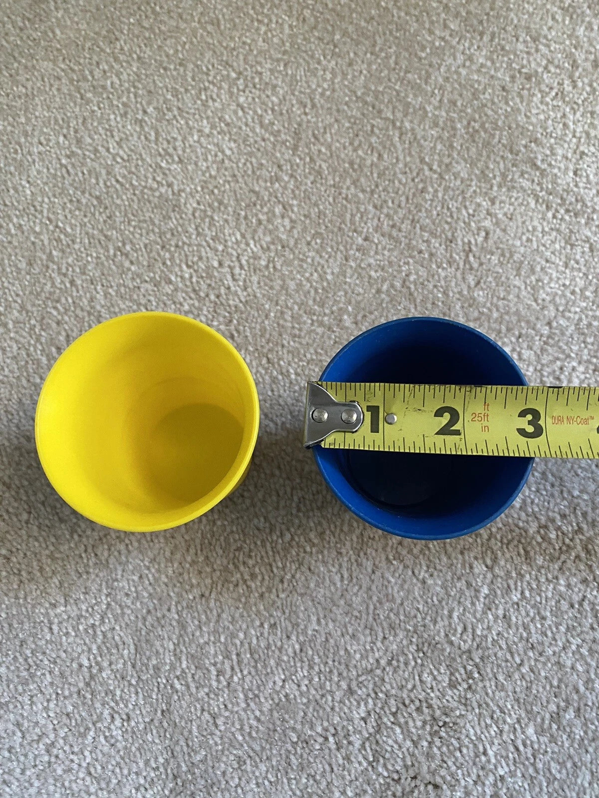 Vintage Tupperware Bell Tumblers Cups 6 Oz Yellow And Blue - Set of 2 | eBay