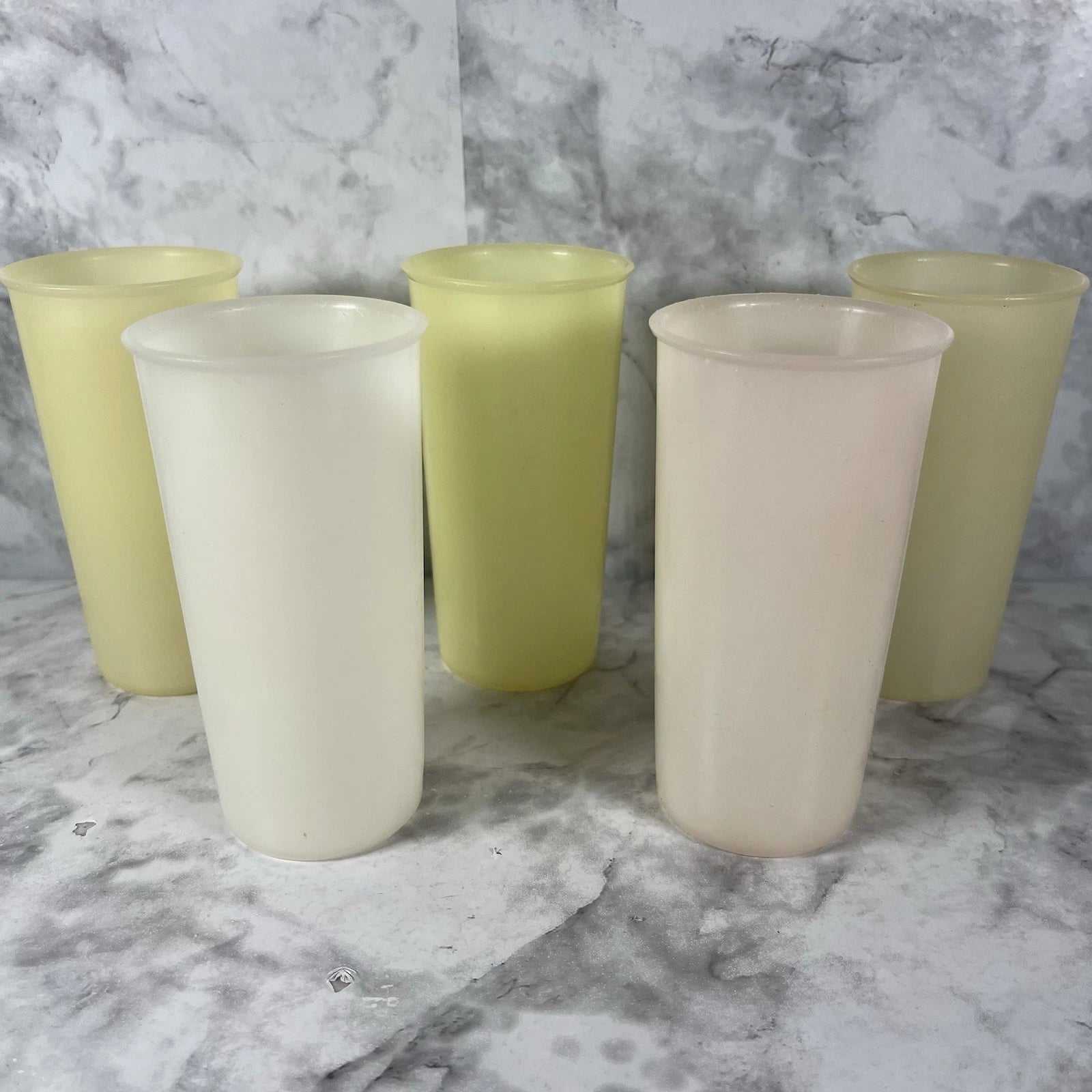Vintage Tupperware 117 Stackable Pastel Color Juice Cups Tumblers 6oz Set Of 5 | eBay