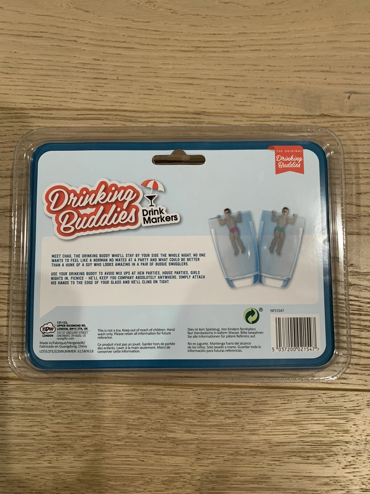 The Original Drinking Buddies Novelty Buddies Drink Markers Set Of 6 New -Sealed | eBay