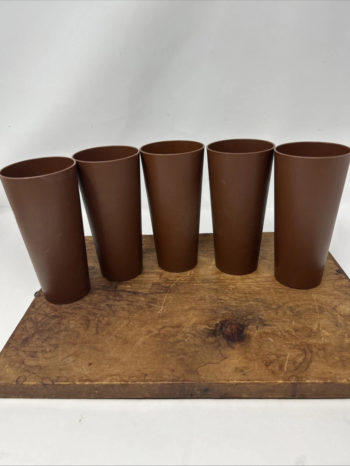 Vintage NASCO 1970s Mushrooms Brown Plastic Cups Set of 5 Tumblers | eBay