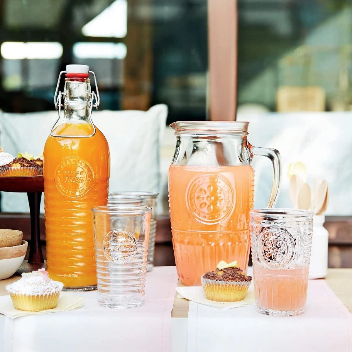 Officina1825 Clear Water Glasses Set of 6 11oz Durable Drinkware | eBay