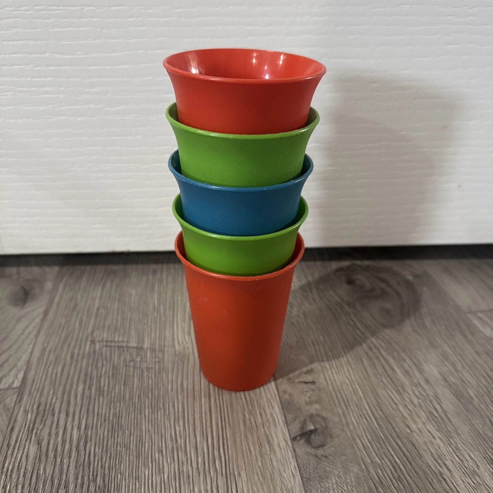 Tupperware Classic Kids Bell Vintage Tumblers 7oz Cups Primary Set of 5 | eBay