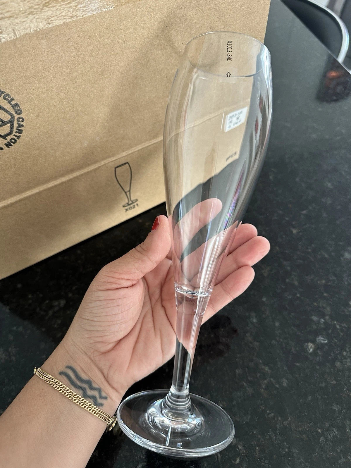 Plastic champagne glass, 6 pc | eBay