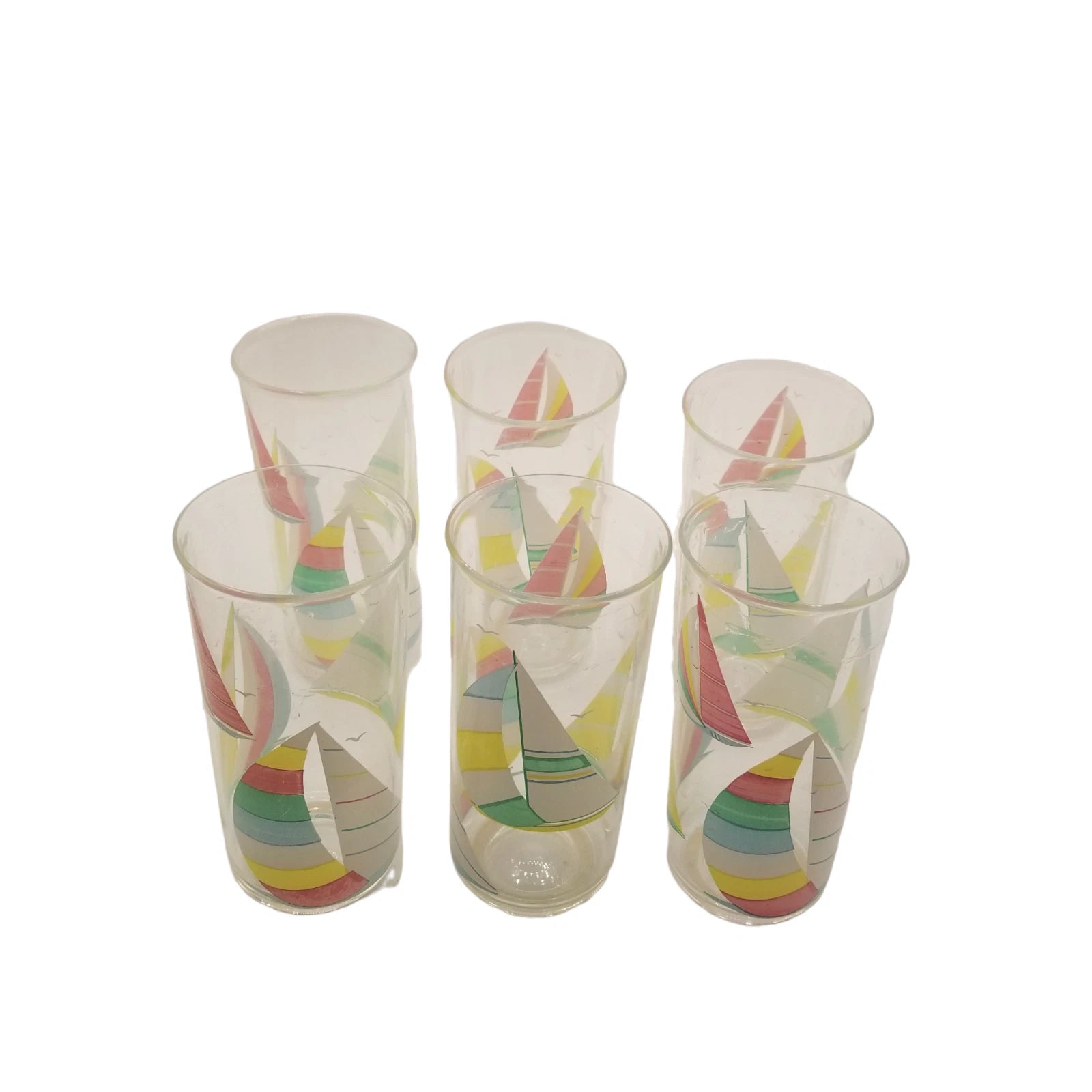 Acrylic Cups Tumblers Culver Windward Lot of 6 Vintage Iced Tea Sail Boat 16oz | eBay