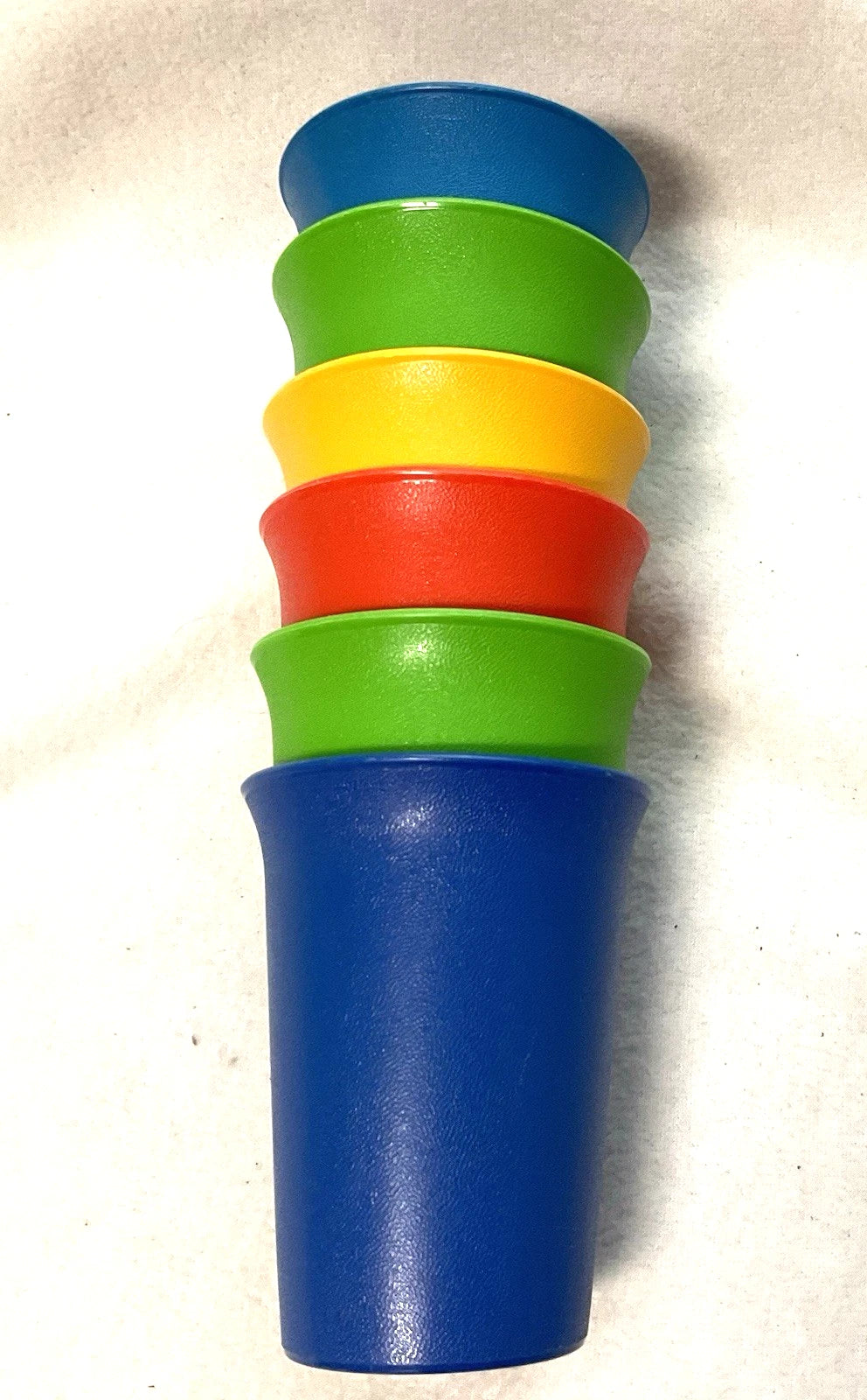 Vintage Tupperware Bell 7 OZ Tumblers #109 Set of 6 Blue Green Red Yellow EUC | eBay