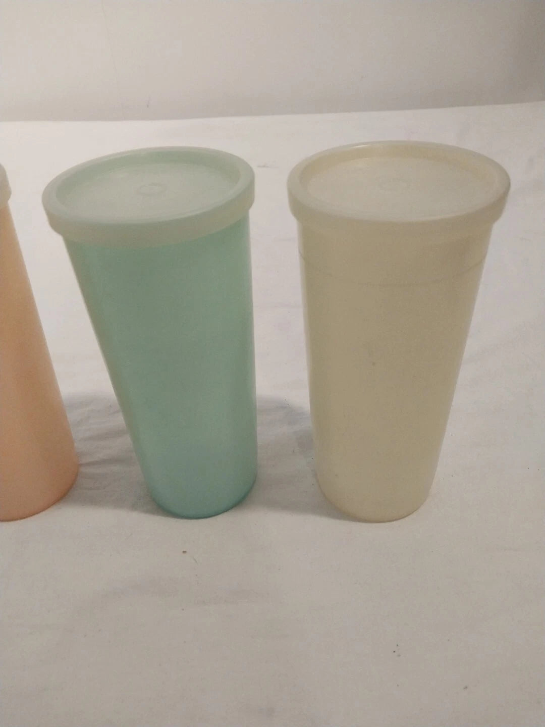 Set of 4 Vintage Tupperware Pastel Colors 12 oz Tumblers Glasses Cups Lids | eBay