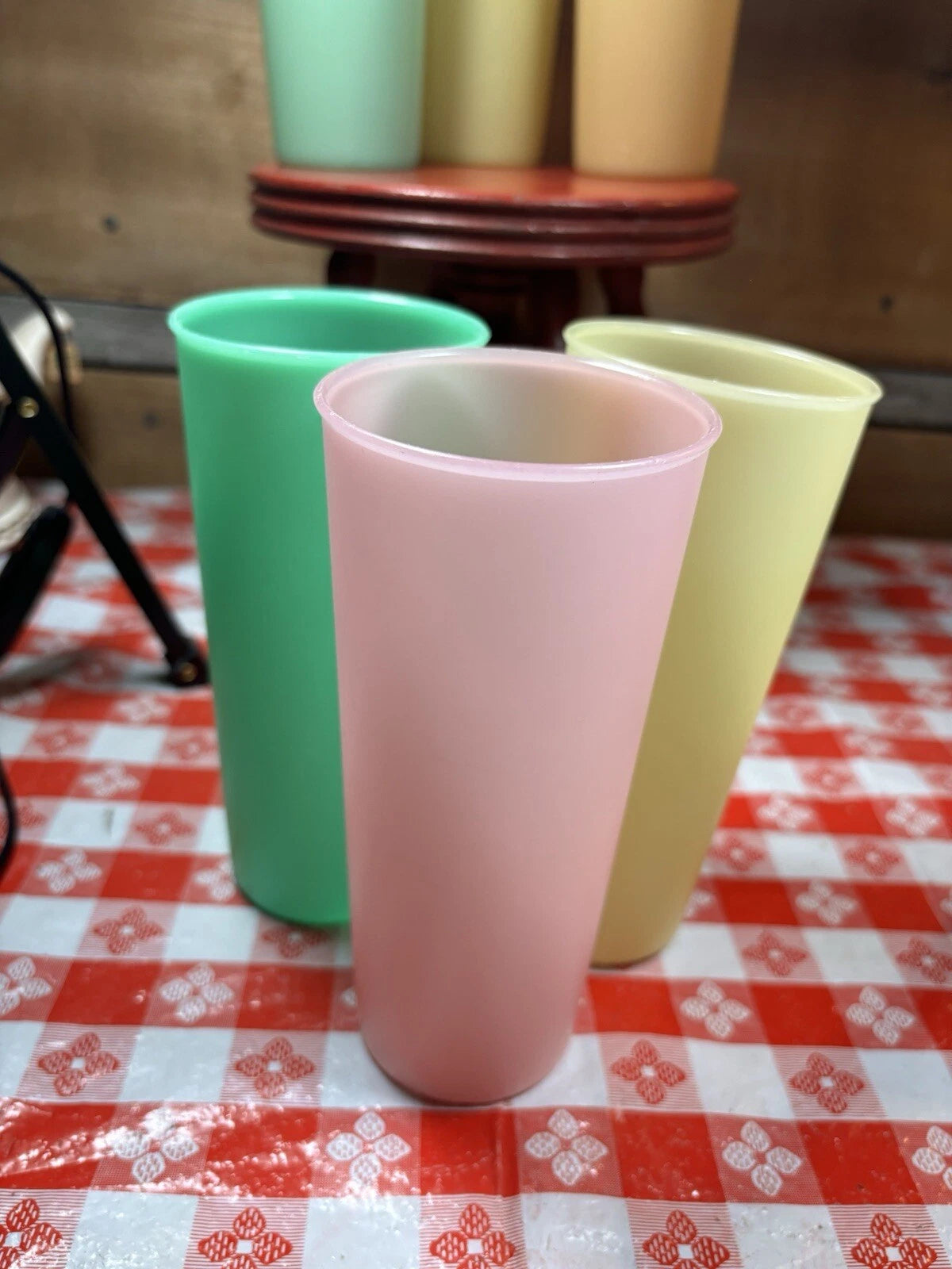 Vintage Tupperware Glasses Set of 6 Assorted Colors 12 Ounce | eBay