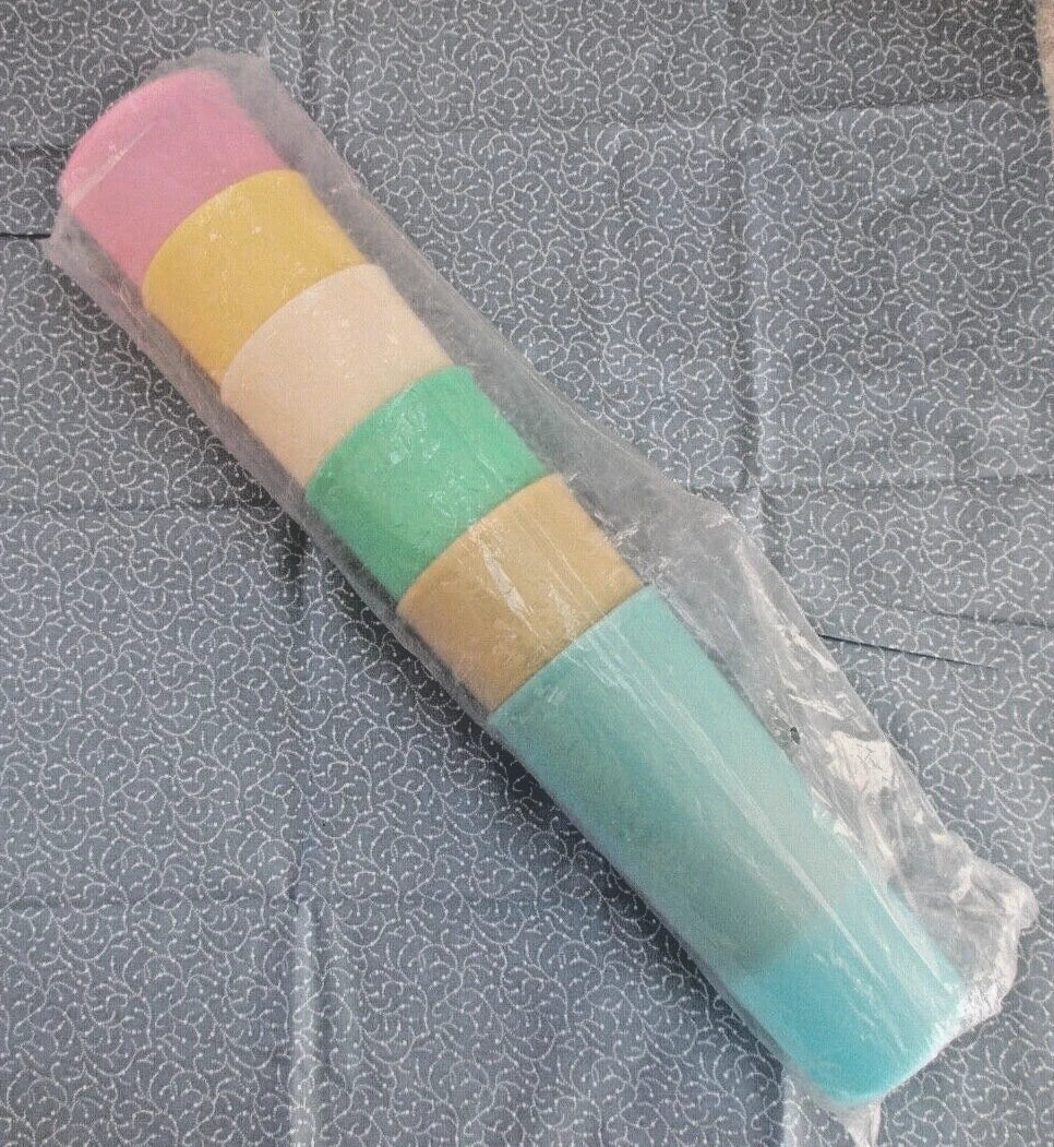 Lot of 6, Tupperware 16 oz. Plastic Cups, #107 Size 6-1/2" Tall, Multi-Colors | eBay