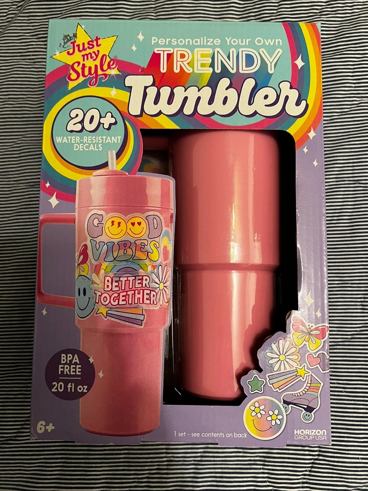 Just My Style Personalize Your Own Trendy Pink Tumbler, 20 oz, And Age Range: 6+ | eBay