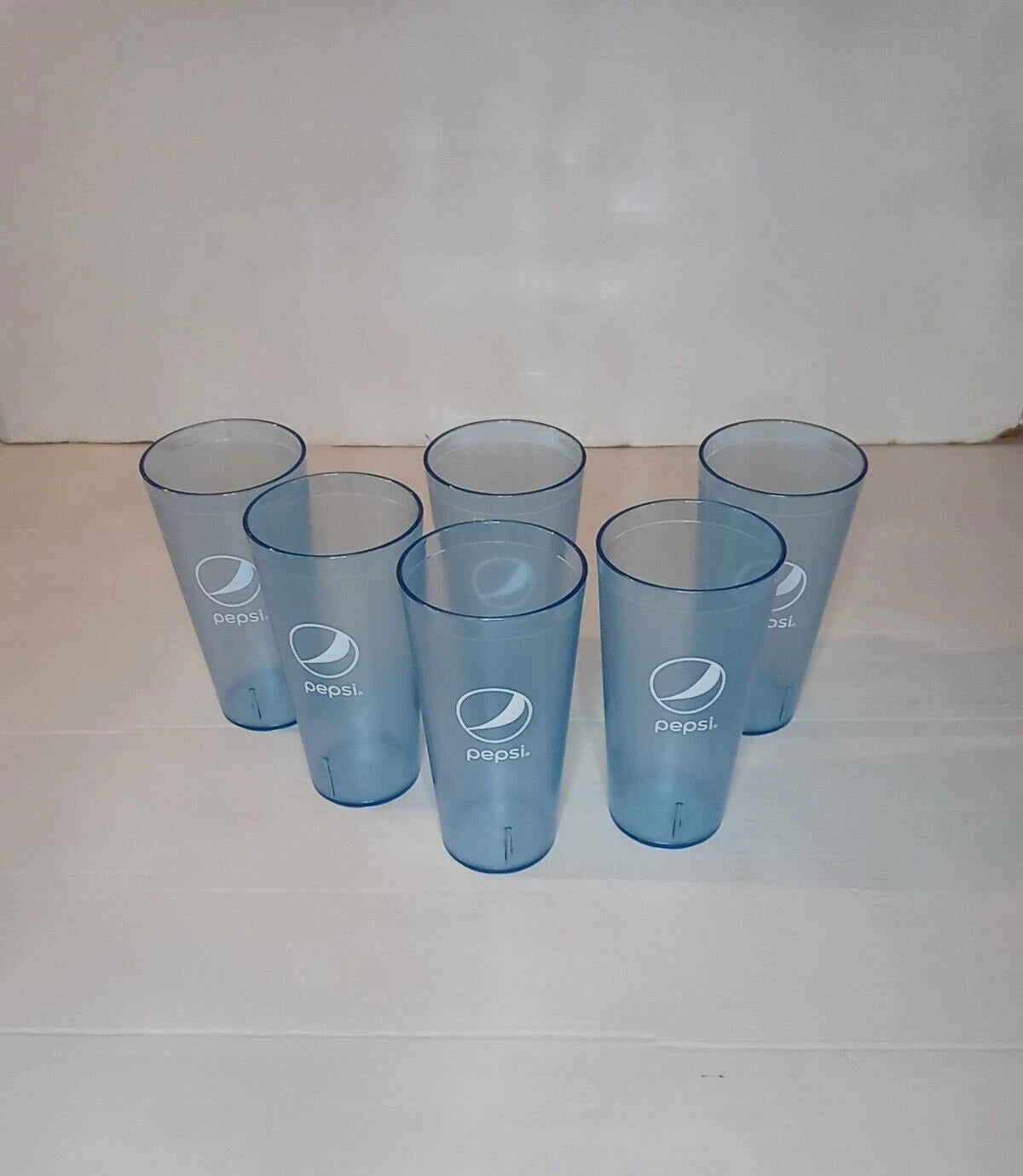 New Pepsi Cola Restaurant Ice Blue Plastic Tumblers Cups Glasses 32oz | eBay