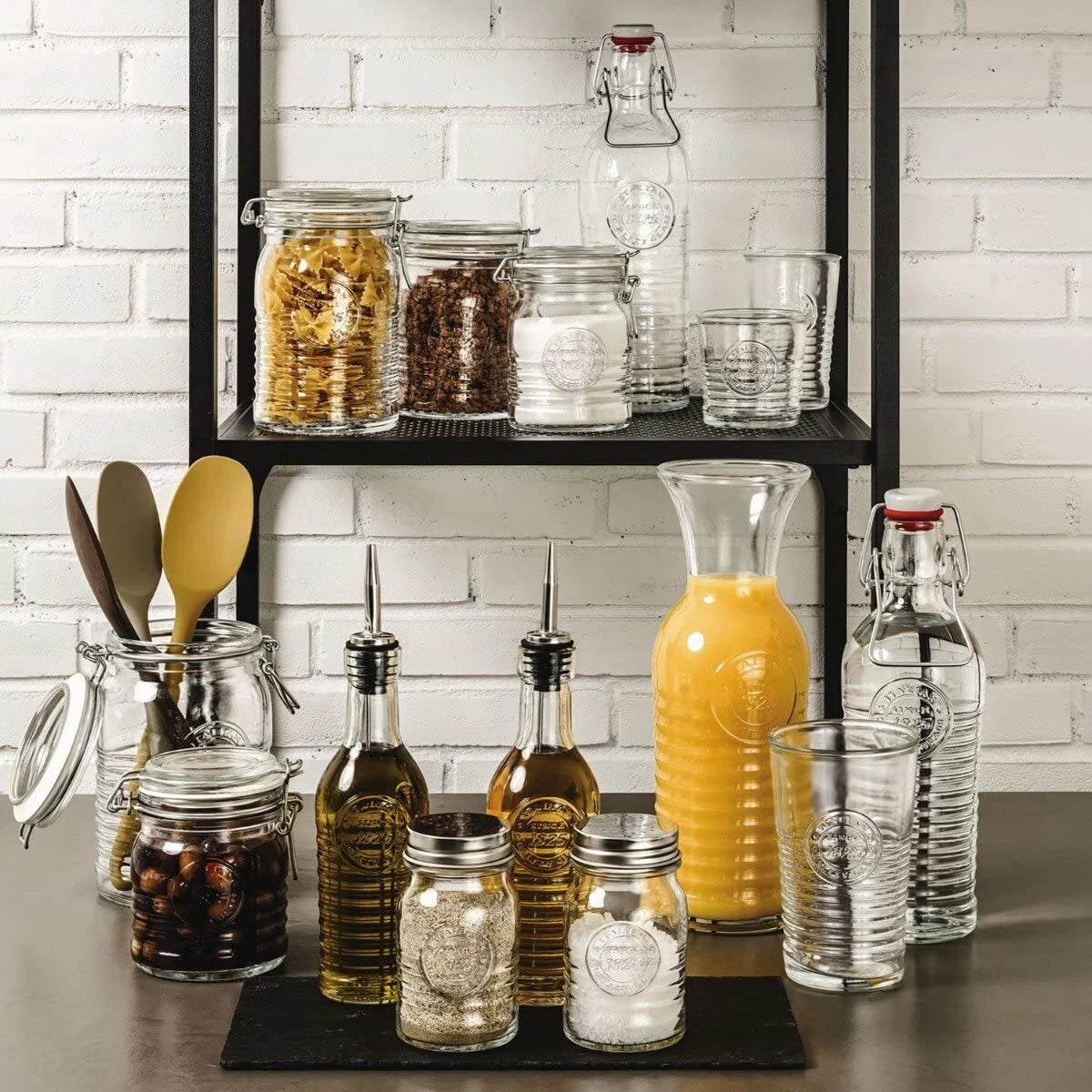 Officina1825 Clear Water Glasses Set of 6 11oz Durable Drinkware | eBay