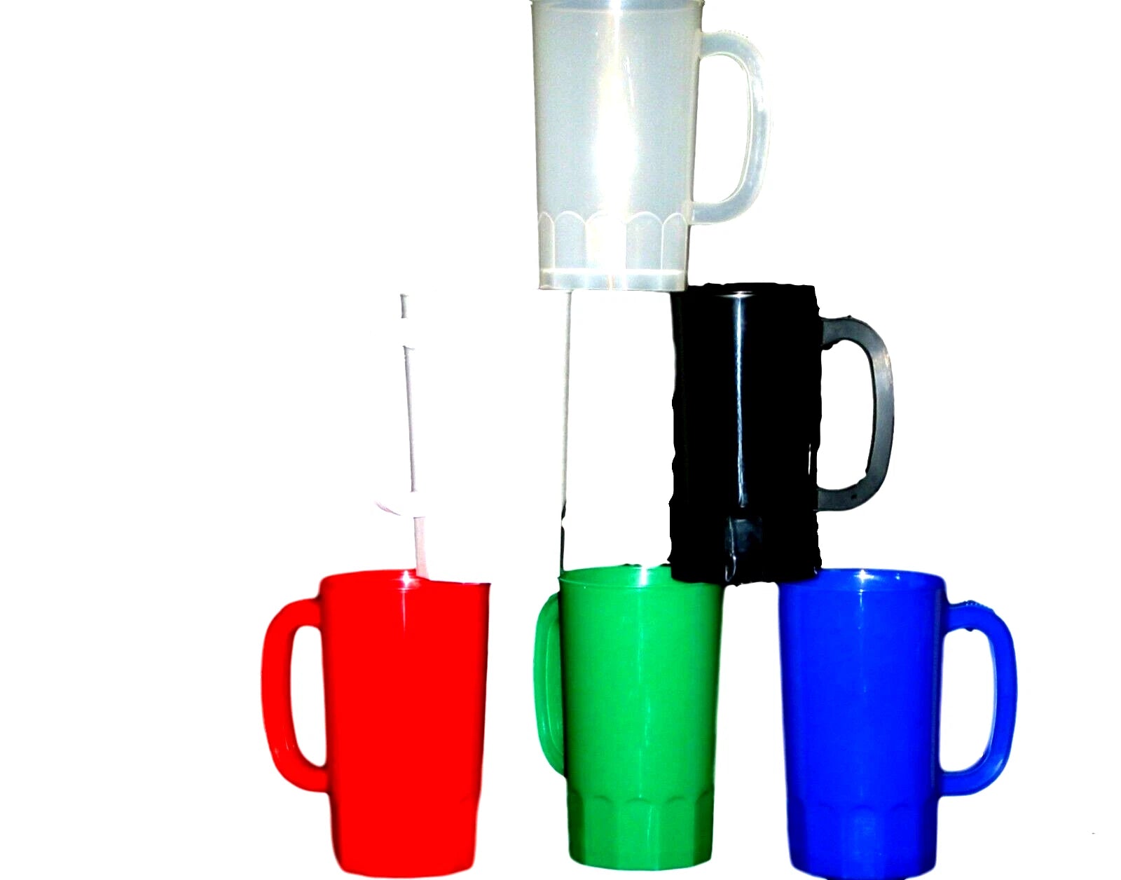 6 32 Ounce Beer Mugs/Steins Mix Colors Lead Free No BPA MADE IN AMERICA! | eBay