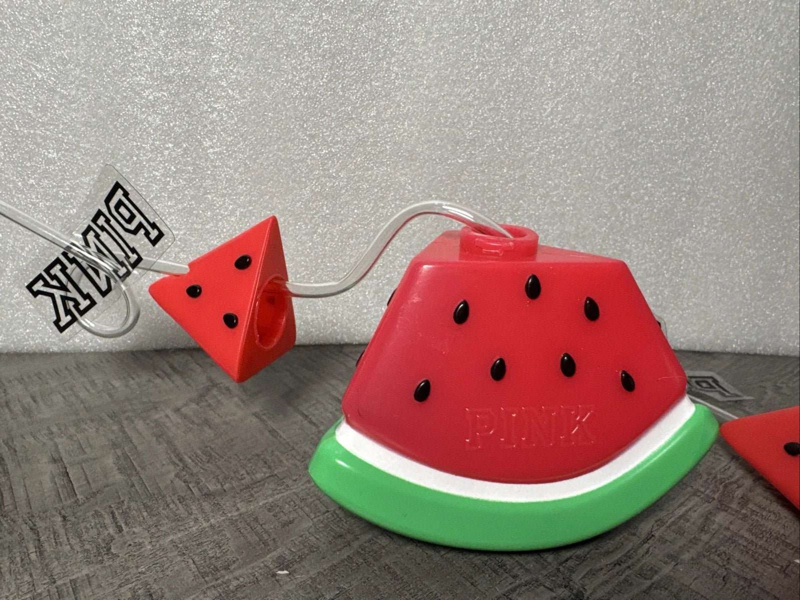 Victoria’s Secret PINK Watermelon Shaped Tumbler Cups with Straws Set of 2 RARE | eBay