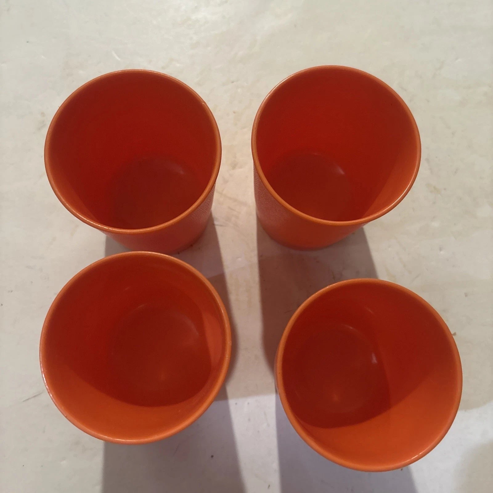 Vintage Tupperware 6oz Orange Juice Cup Tumblers #1251 Set Of 4 | eBay