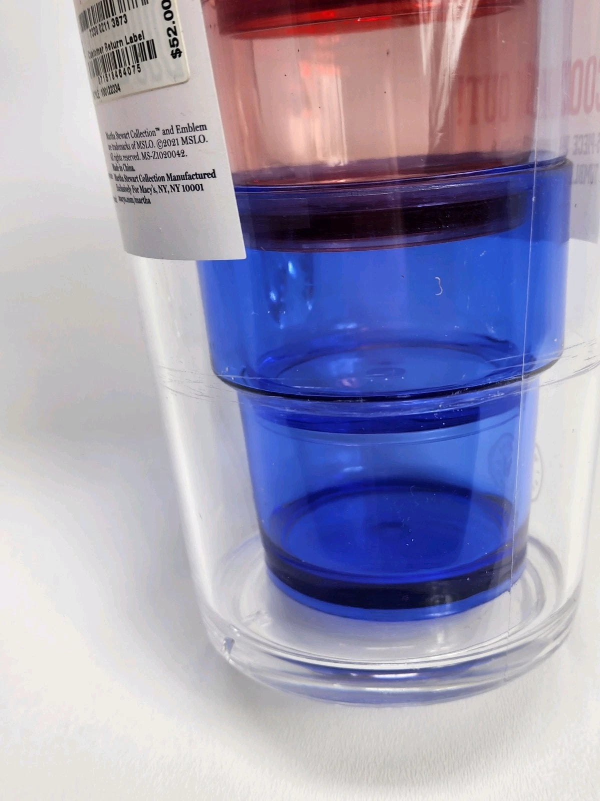 Martha Stewart Collection Acrylic Pitcher and 4 Glasses, 5-Pc. Set | eBay