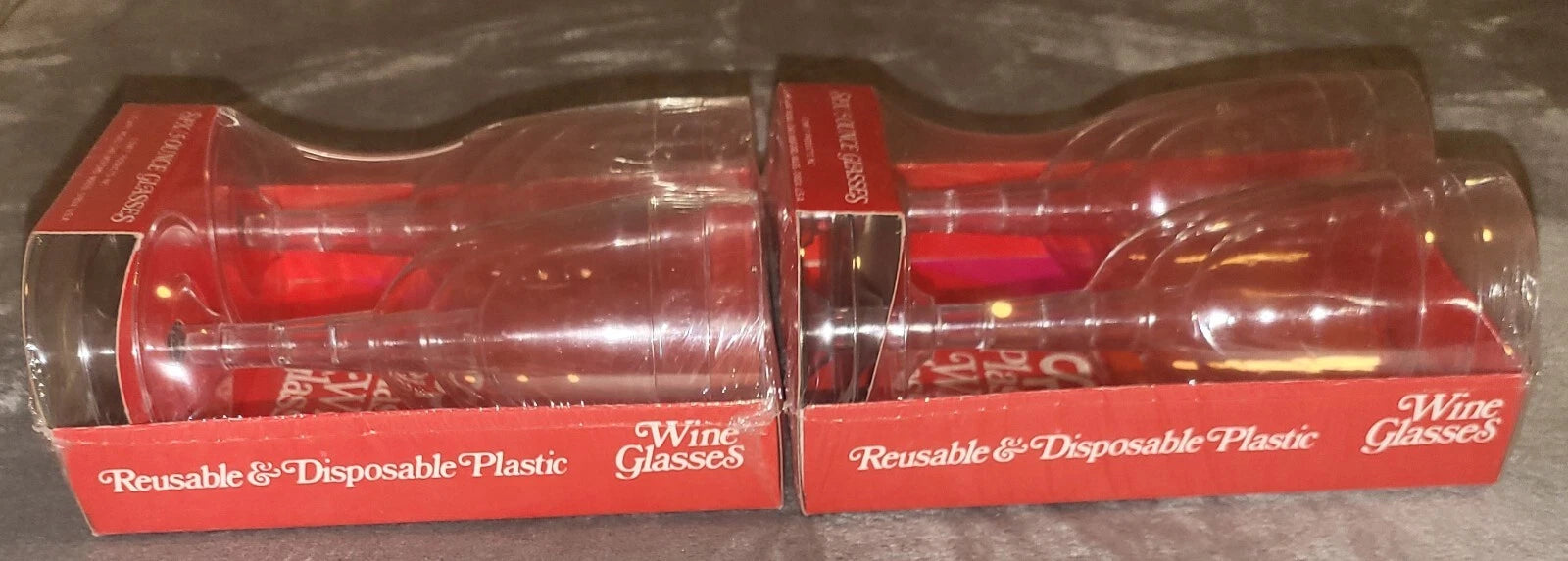 Vintage COMET Classicware 2 Sets of Six 5 Ounce Elegant Plastic Wine Glasses NEW | eBay