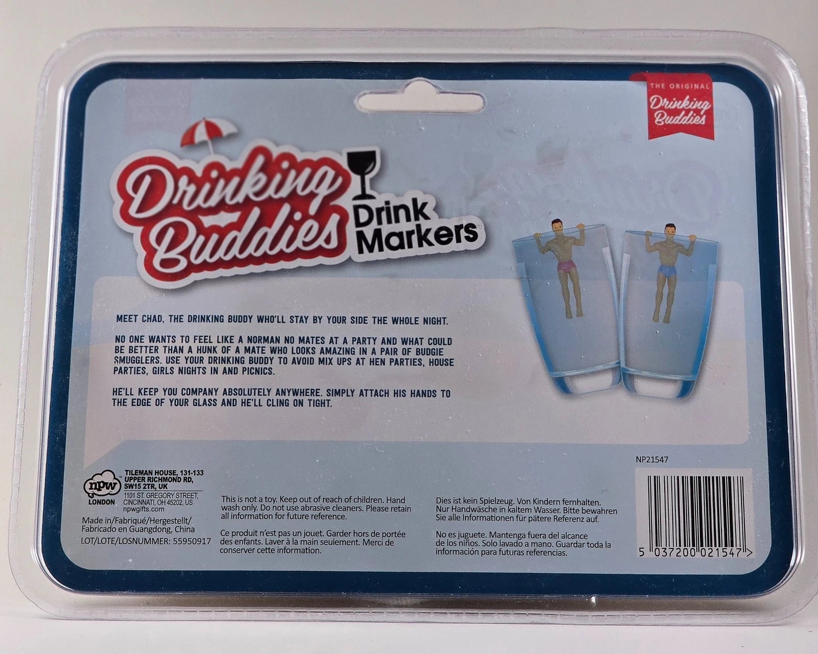 NPW - The Original Drinking Buddies Drink Markers Set Of 6 - Male Bathing Suit | eBay