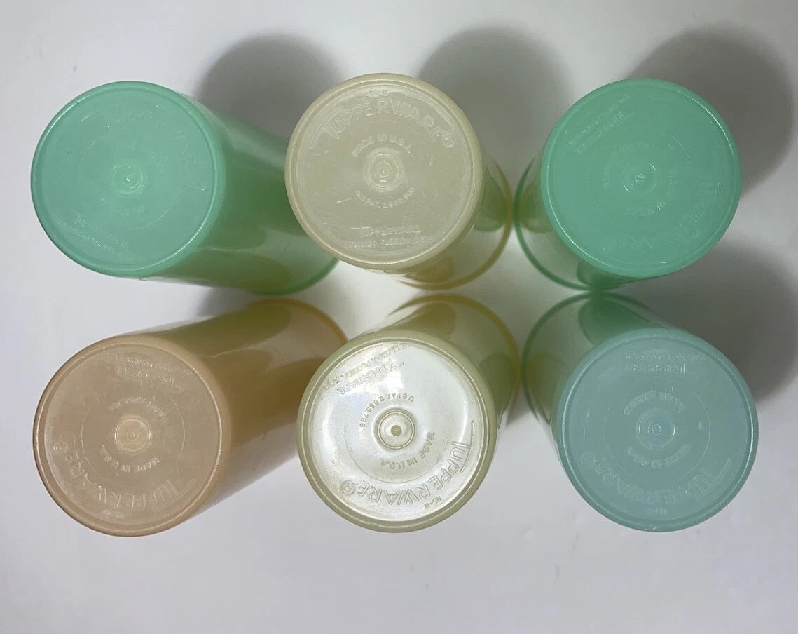 Vintage Tupperware 12 Oz Pastel Tall Tumblers Set of 6 Retro Style Tumblers | eBay