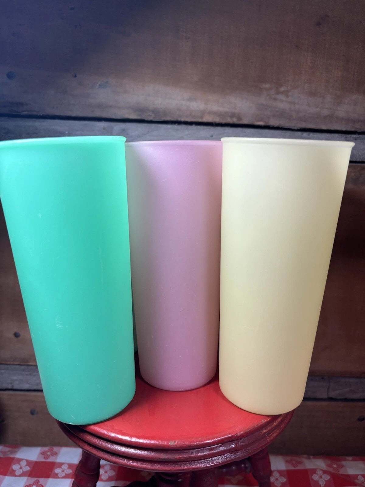 Vintage Tupperware Glasses Set of 6 Assorted Colors 12 Ounce | eBay