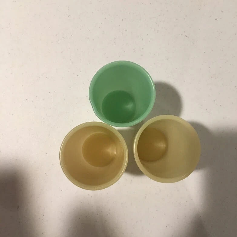 3 TUPPERWARE Tumblers Mini Pastels 6 Oz Juice Straight Side #117 - 4 1/4" Tall | eBay