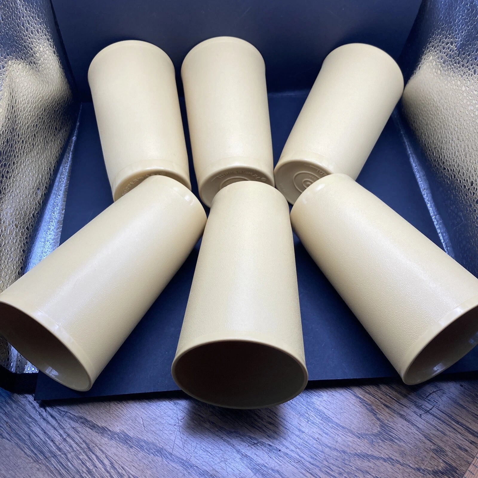 Tupperware 12 oz Harvest Gold Tumblers Set of 6 #873 vintage, EUC | eBay