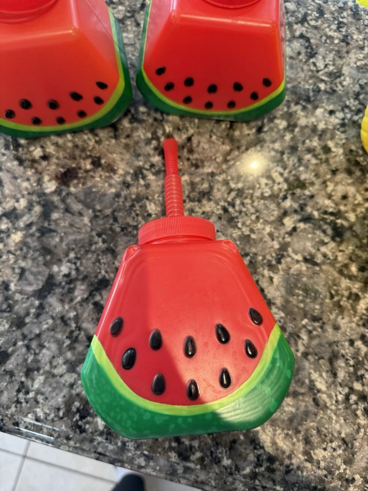 Fruit Cups with Straws set of 6 | eBay
