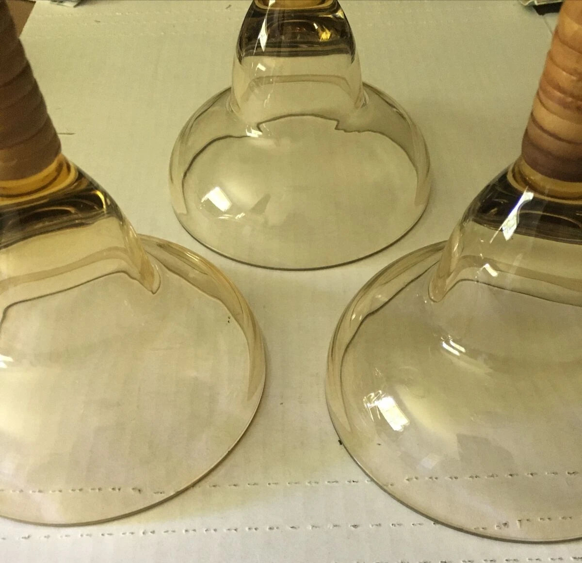 Set Of 6 Outdoor Glasses - 3 Martini/3 Margarita - Wrapped Stems | eBay