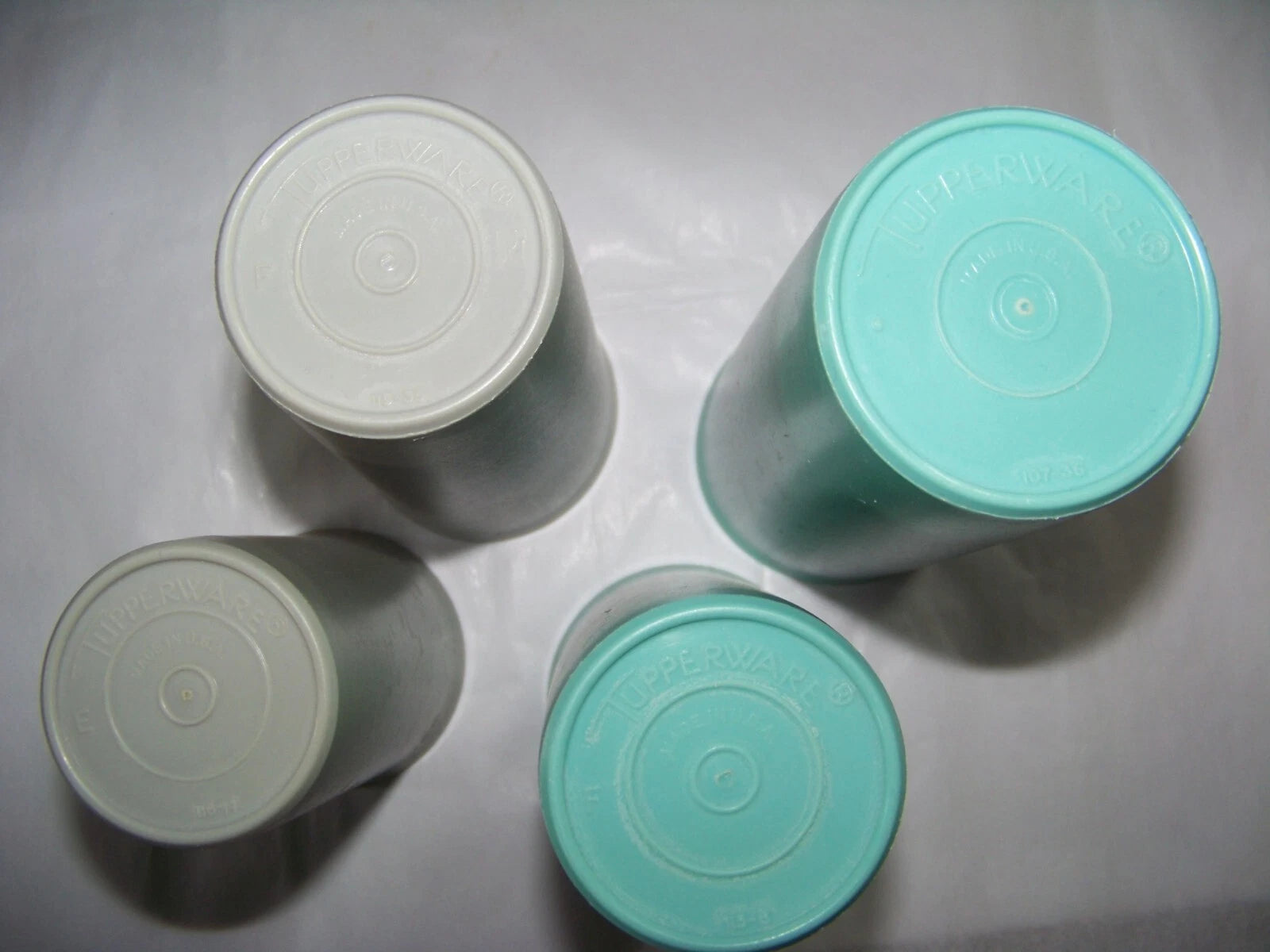 4 pcs. Vintage Tupperware #115 #107. Tumblers Cups Glasses 5-6.5" Tall | eBay