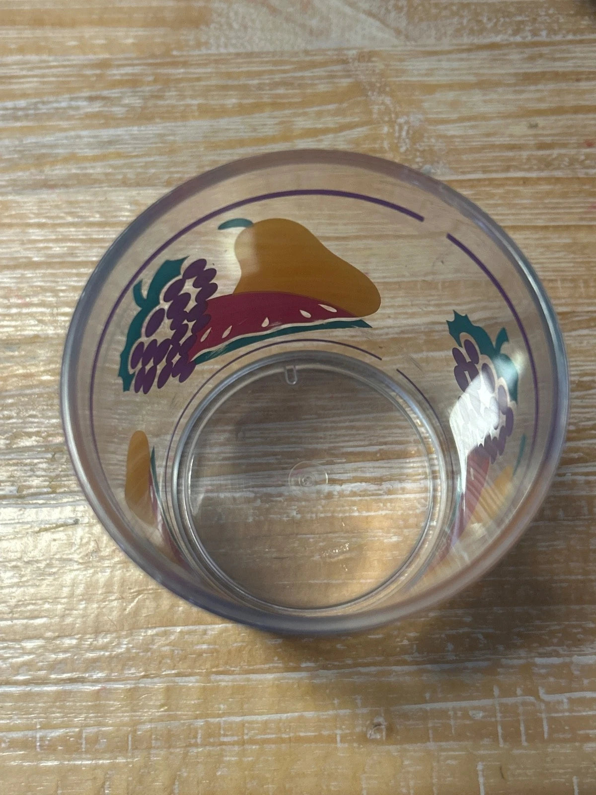 Vintage Acrylic 4" Fruit Pattern Tumblers (set of 6) | eBay