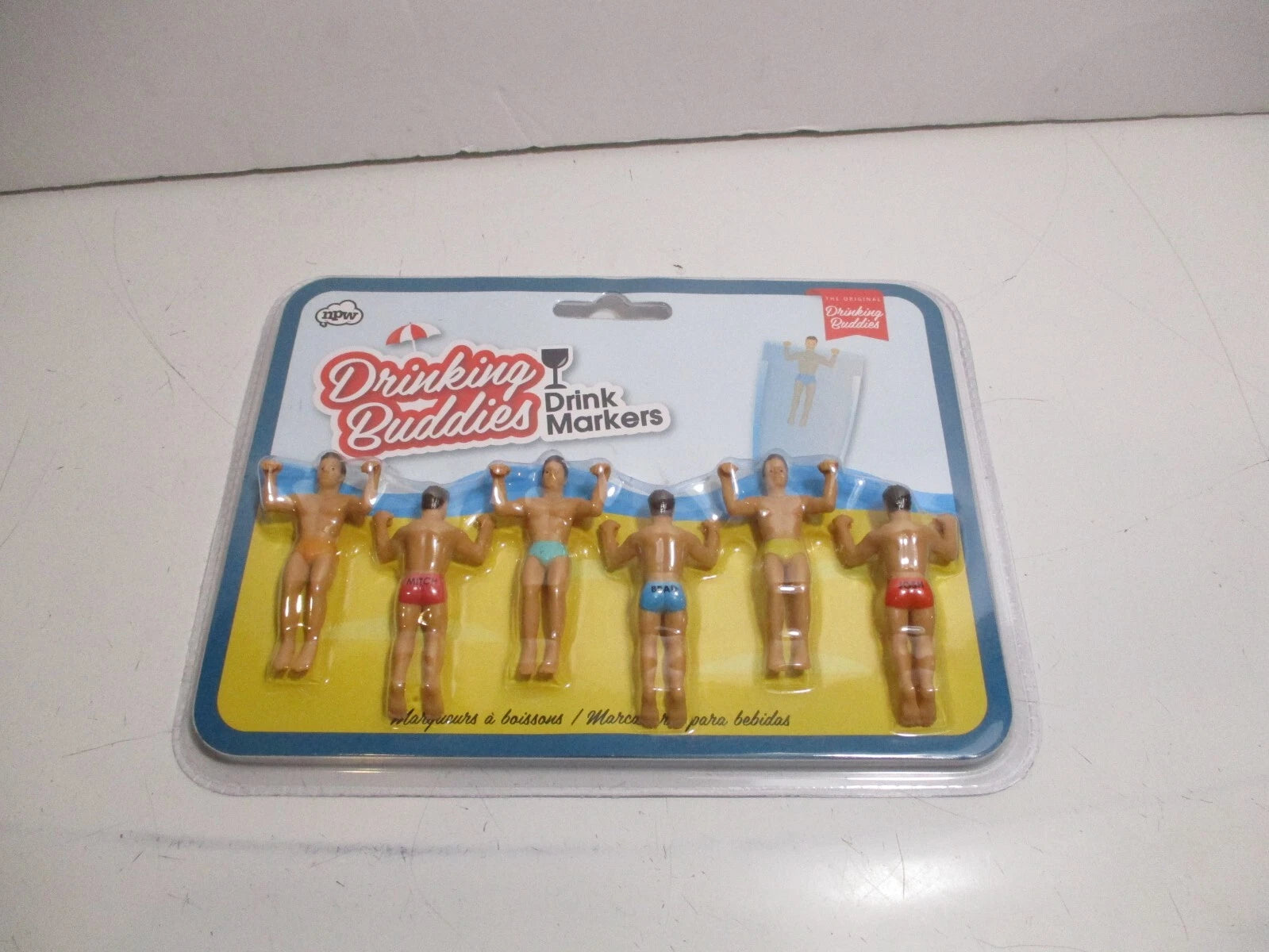 Drinking Buddies Drink Markers Set of 6 Muscle Men NEW in Package | eBay