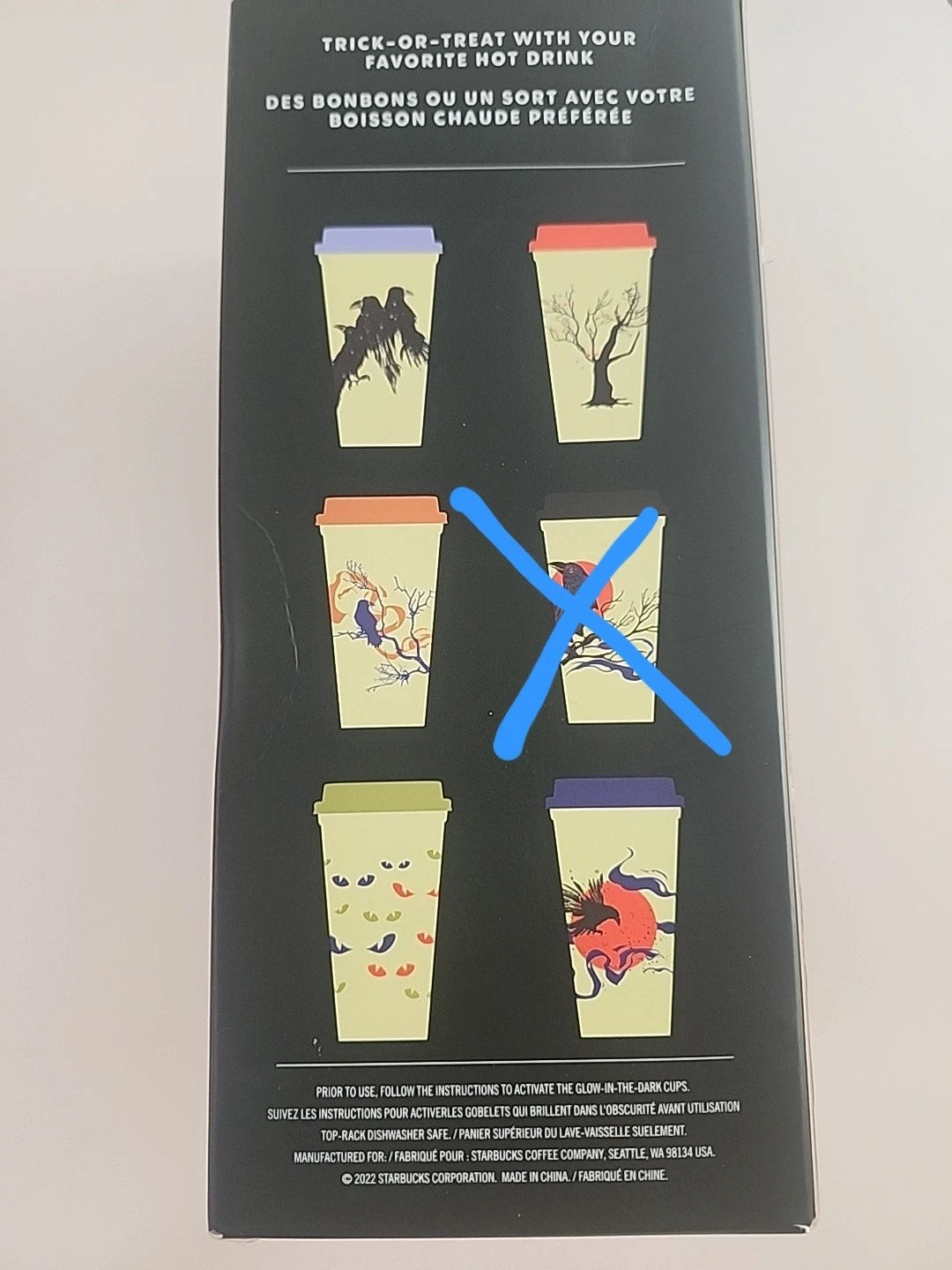 Starbucks Halloween Reusable Hot Cups Glow In The Dark Set Of 5 2022 W/Lids NEW | eBay