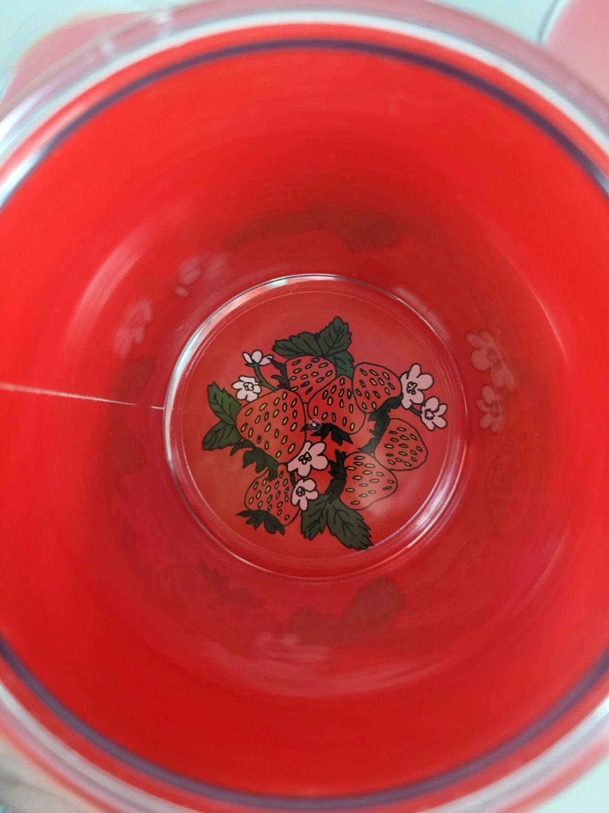 Vintage USA Lot of 6 - Thermo Serv 12 oz Red Strawberry Insulated Cups Tumblers | eBay