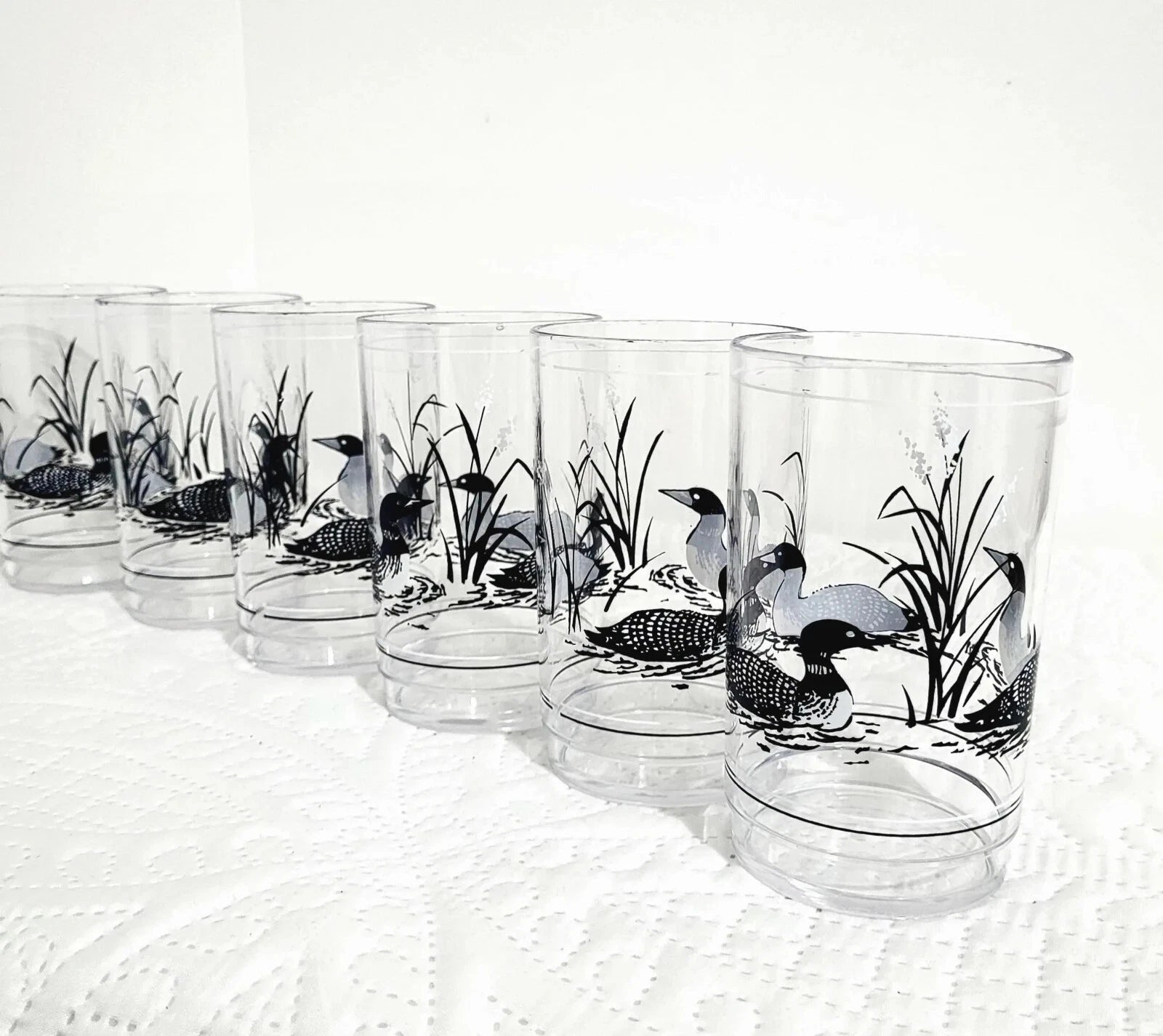 Vintage Libbey Black Duck Plastic Tumblers, Set of 6, 1960s Barware | eBay