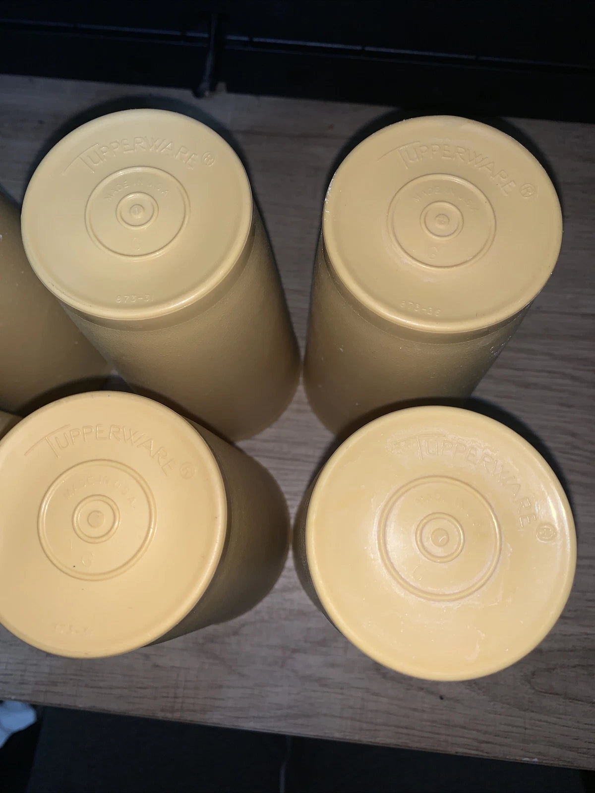 Tupperware Tumblers Set of 6 Harvest Gold 873 Vintage 1970s 12 oz #873-38 | eBay