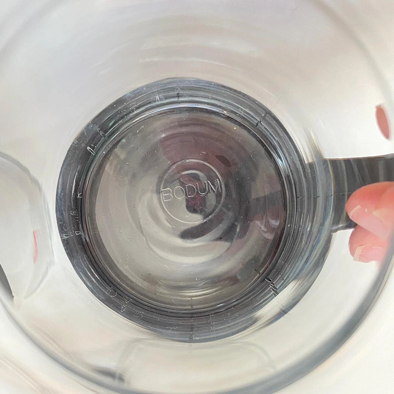 Vintage Bodum Bistro Mugs - Set of 4 Glass Beaker w Black Plastic Handles | eBay